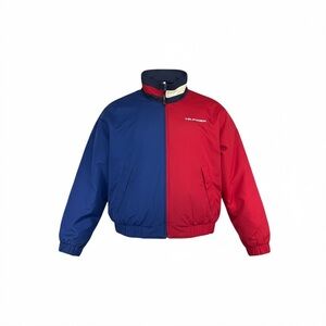 Vintage 90s Tommy Hilfiger Reversible Fleece Jacket M